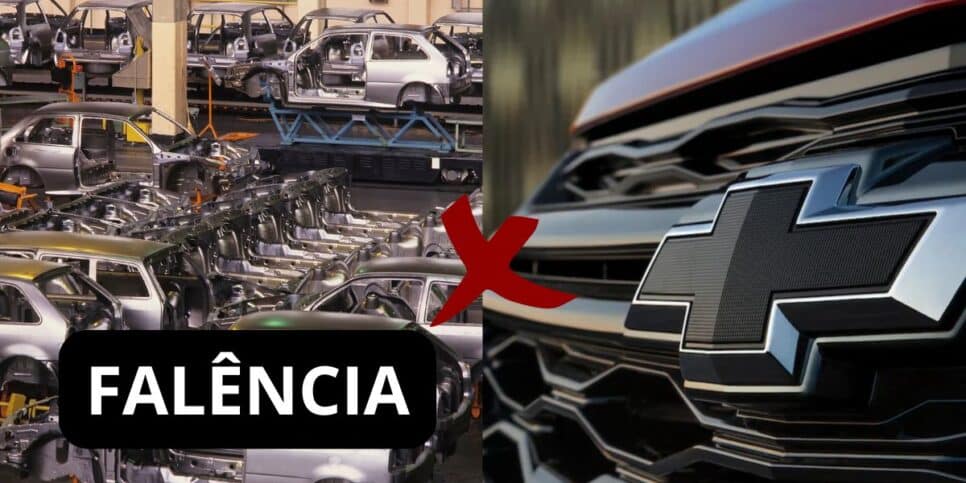 Falência / Logo da Chevrolet - Montagem: TVFOCO