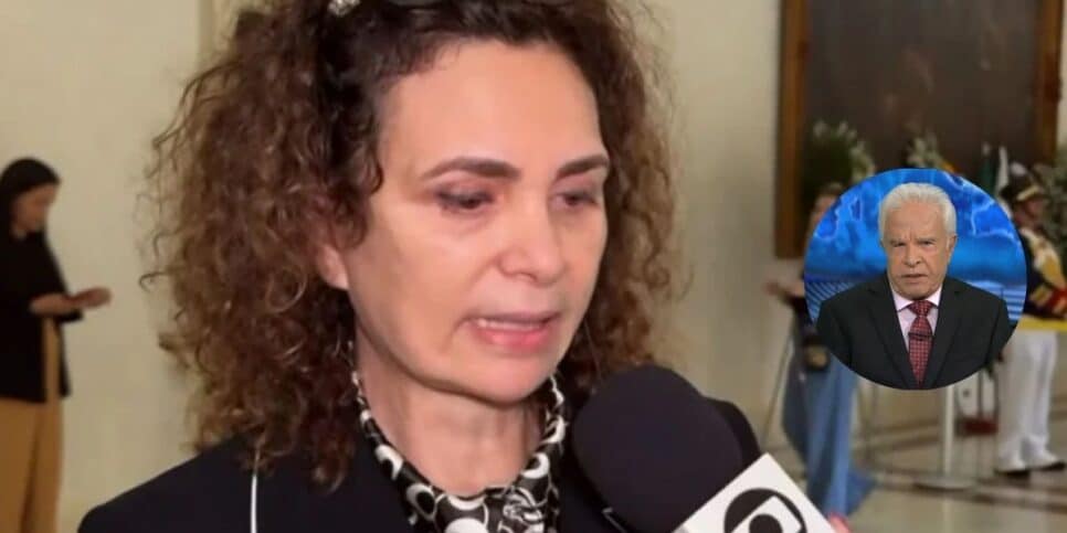 Fátima Sampaio, viúva de Cid Moreira - Montagem: TVFOCO