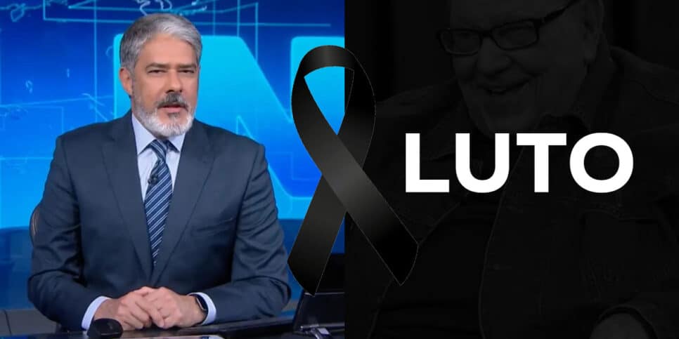 Jornal Nacional - LUTO (Foto: Reprodução, Globo, Montagem - TV Foco)