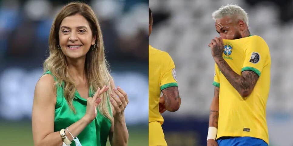 Leila Pereira, presidente do Palmeiras (Foto: Alexandre Schneider/Getty Images) - Neymar (GettyImages)