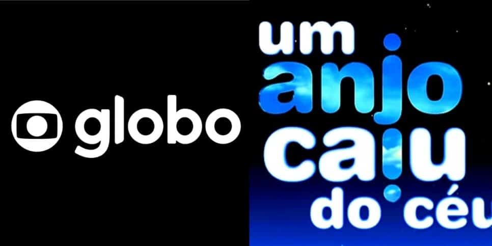 Logo da Globo / Logo Um Anjo Caiu do Céu - Montagem: TVFOCO