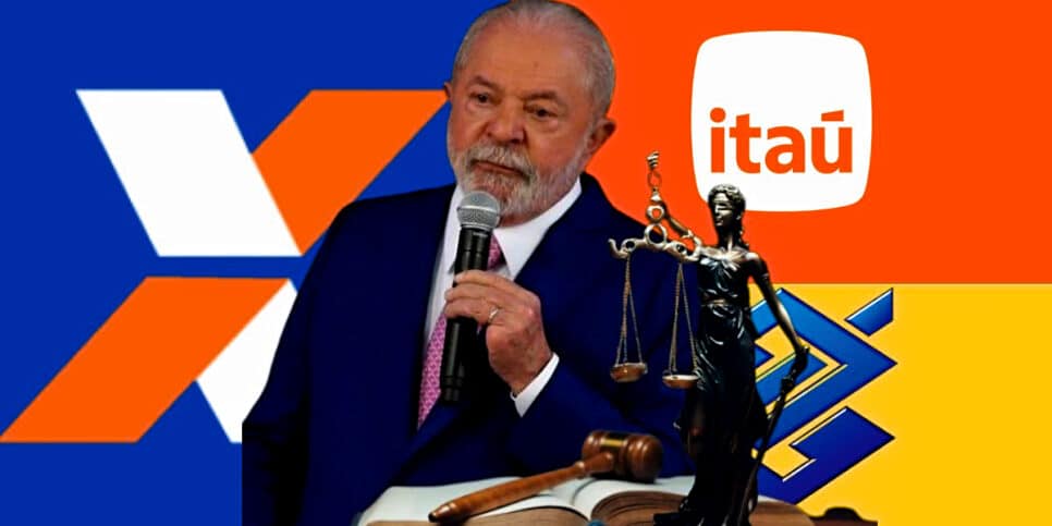 Nova lei armada de Lula atinge atendimento de bancos como Banco do Brasil, Caixa e Itaú (Foto Reprodução/Montagem/Lennita/Tv Foco/Canva/Internet)