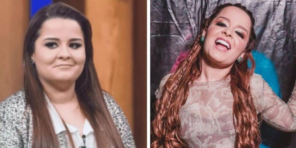 Maiara antes e depois da fama - Foto Reprodução Internet