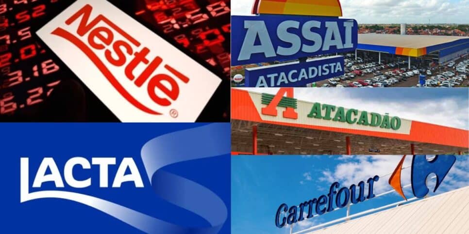 Nestlé / Assaí / Lacta / Atacadão / Carrefour - Montagem: TVFOCO