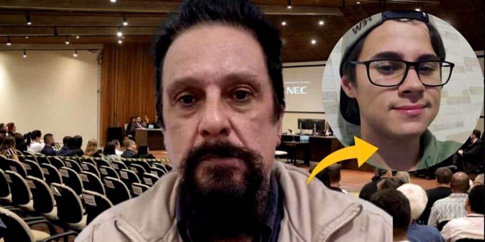 Paulo Cupertino, assassino de Rafael Miguel surta no julgamento (Foto Reprodução/Montagem/Tv Foco/UOL/Instagram)