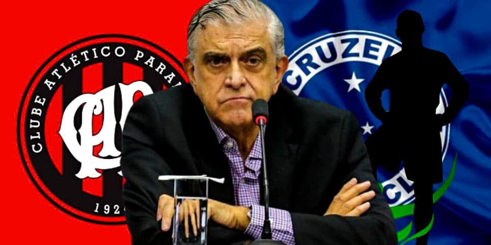 Petraglia corre risco de perder craque para o Cruzeiro (Foto Reprodução/Montagem/Lennita/Geraldo Bubniak/AGB/Folhapress)