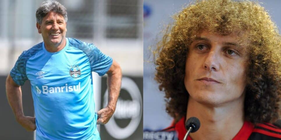 Renato Gaúcho / David Luiz - Montagem: TVFOCO