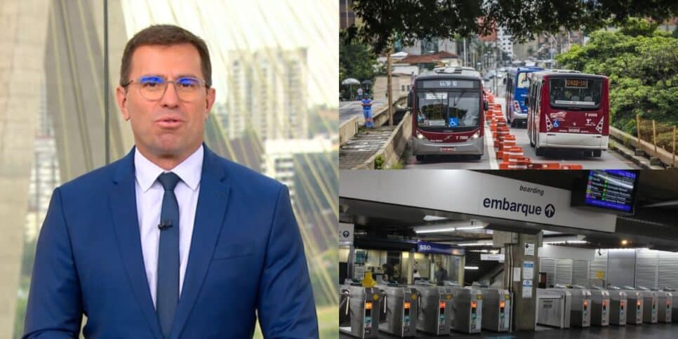 Rodrigo Bocardi no Bom Dia São Paulo, ônibus e metrô de São Paulo (Fotos: Globo / Chello Fotógrafo /Willian Moreira)