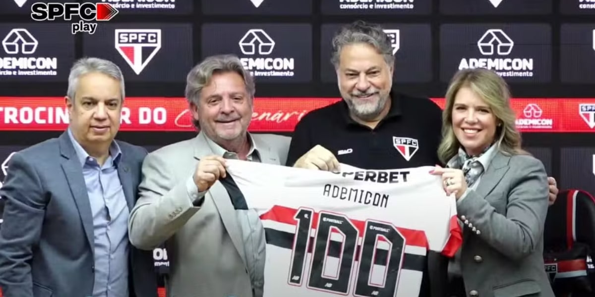 São Paulo confirma novo contrato com a Ademicon (Foto: SPFC Play)