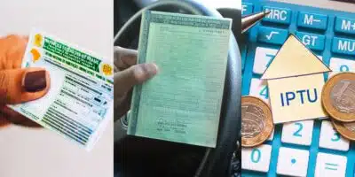 Contas isentas para pessoas acima de 18: CNH, IPVA e IPTU (Reprodução/Montagem/Autoescola Pinheiros/Azul Seguros/Castro Engenharia)