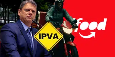 Tarcísio de Freitas lança novo programa e parceria com o Ifood que chega pra salvar motoristas das dívidas com o IPVA (Foto Reprodução/Montagem/TV Foco/Canva/Agência Brasil/José Cruz/Agência Brasil)