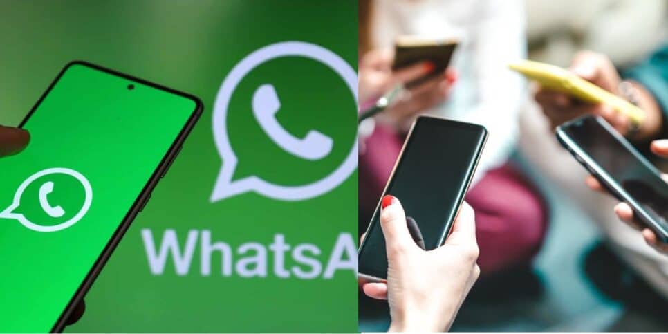 WhatsApp e celulares - Foto Reprodução Internet