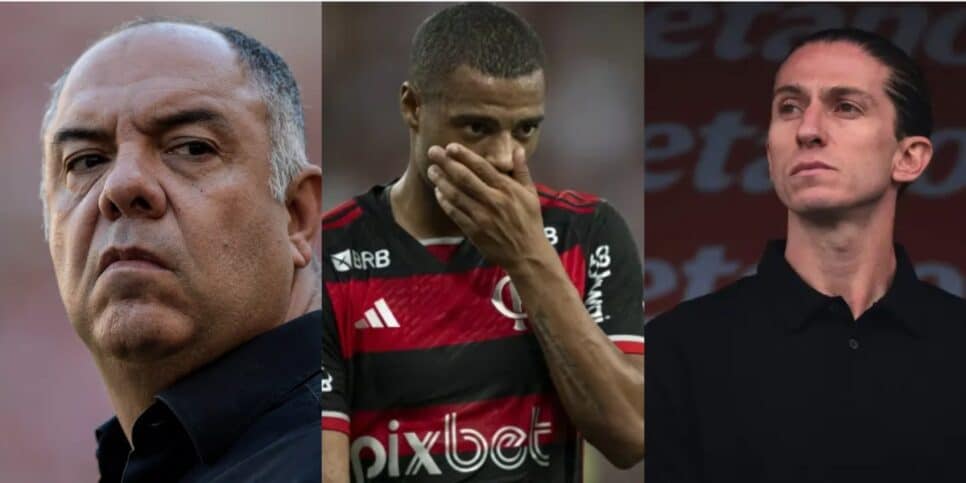 3 viradas no Flamengo envolvendo Marcos Braz, De La Cruz e Filipe Luís - (Foto: Montagem / TV FOCO)