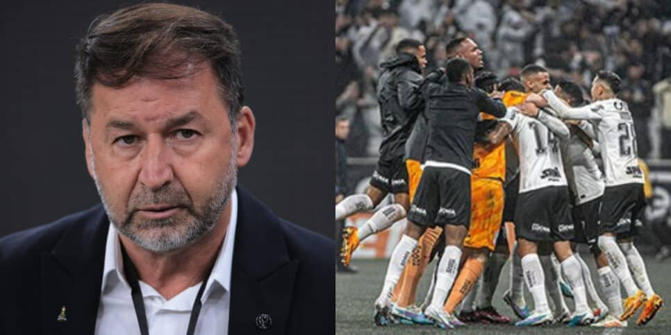 Augusto Melo sobre venda do Corinthians pra nova SAF (Foto: Reprodução/Montagem TV Foco)