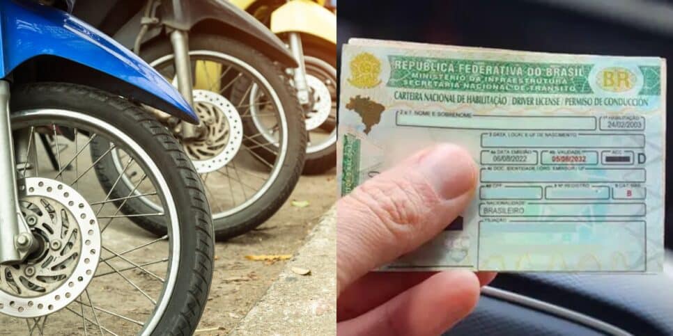 4 motos que não precisam da CNH para conduzi-las (Reprodução: Montagem TV Foco)