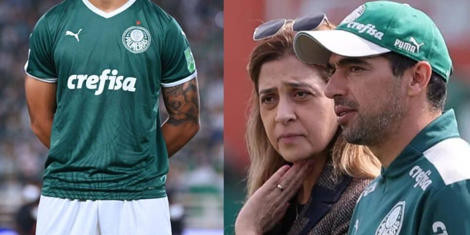 Craque, Leila Pereira e Abel Ferreira (Foto: Reprodução / Palmeiras)