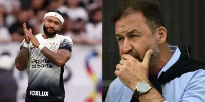 Dupla de Depay FORA: Augusto Melo bate o martelo e arma adeus de craque de R$9M do Corinthians