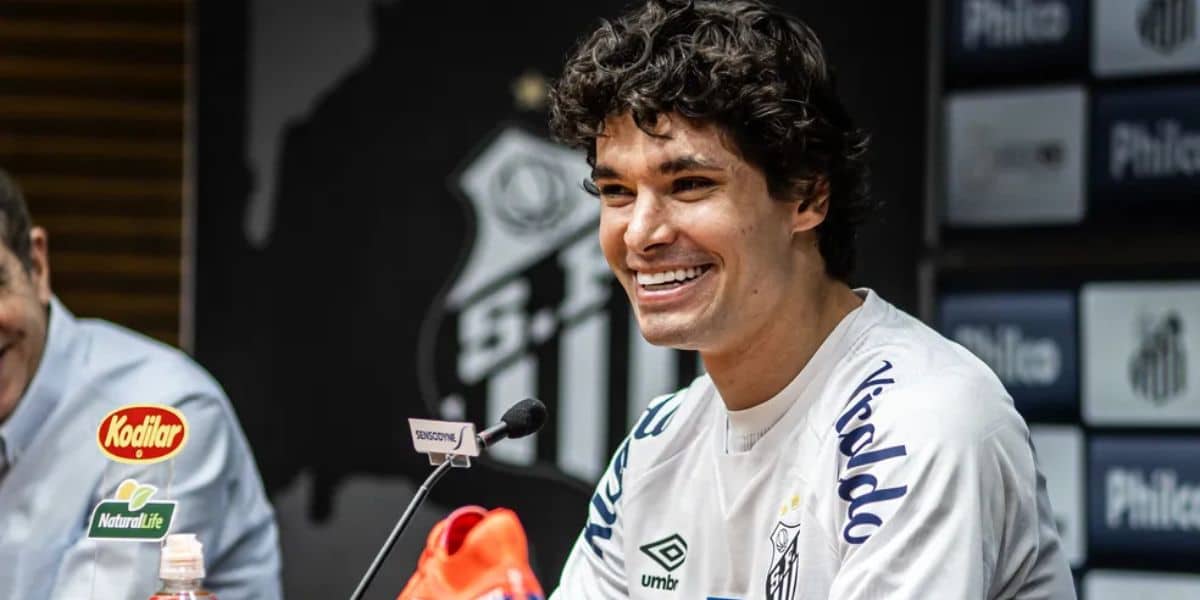 Dodô chegou ao Santos em julho de 2023 (Reprodução: Raul Baretta)