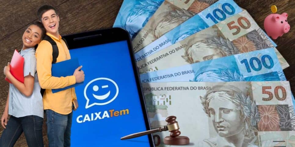 Estudantes, Caixa, dinheiro e poupança (Foto: Reprodução / Canva / Montagem TV Foco)