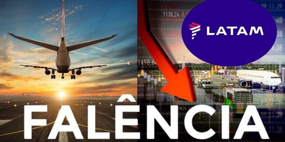 Falência de companhia aérea e LATAM (Foto: Reprodução / Canva / Montagem TV Foco)