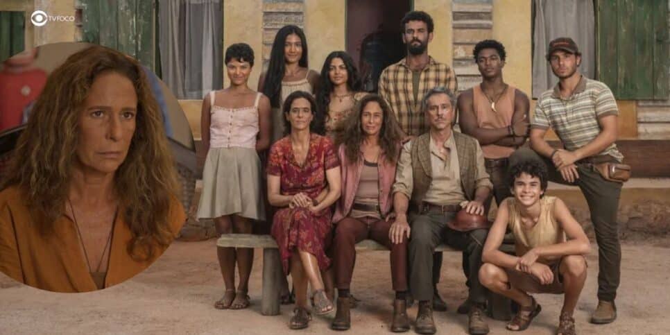 Família de Zefa Leonel em No Rancho Fundo (Foto: Reprodução / Globo / Montagem TV Foco)