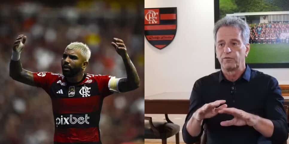 Landim fala sobre desfecho de Gabigol no Flamengo (Reprodução: Fred Gomes / Marcelo Cortes)