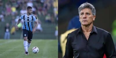 João Pedro fora no Grêmio e tristeza para Renato Gaúcho (Reprodução: Liamara Polli / Lucas Uebel)