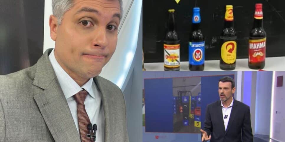 Substituto de Joel Datena expõe denúncia de cervejas falsificadas (Reprodução: Instagram/Band)