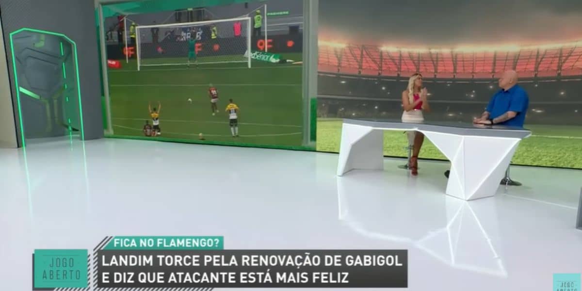 Renata Fan e Ronaldo Giovanelli no Jogo Aberto (Reprodução: Band)