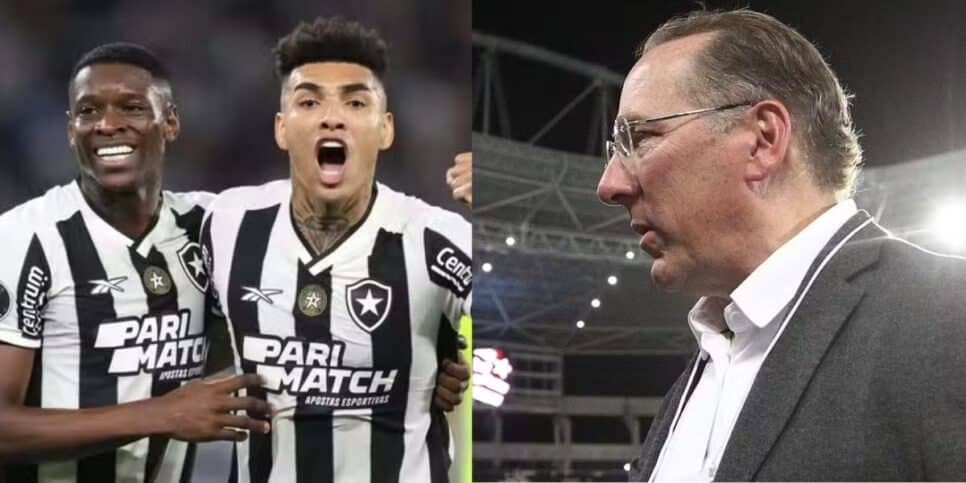 Textor em desespero com Igor Jesus e Luiz Henrique fora no Botafogo (Reprodução: Vitor Silva)