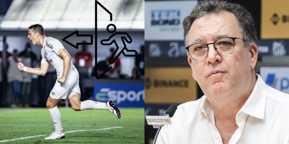 Teixeira quer Fuchs e outros nomes fora do Santos (Reprodução: Abner Dourado / Reinaldo Campos / AGIF)