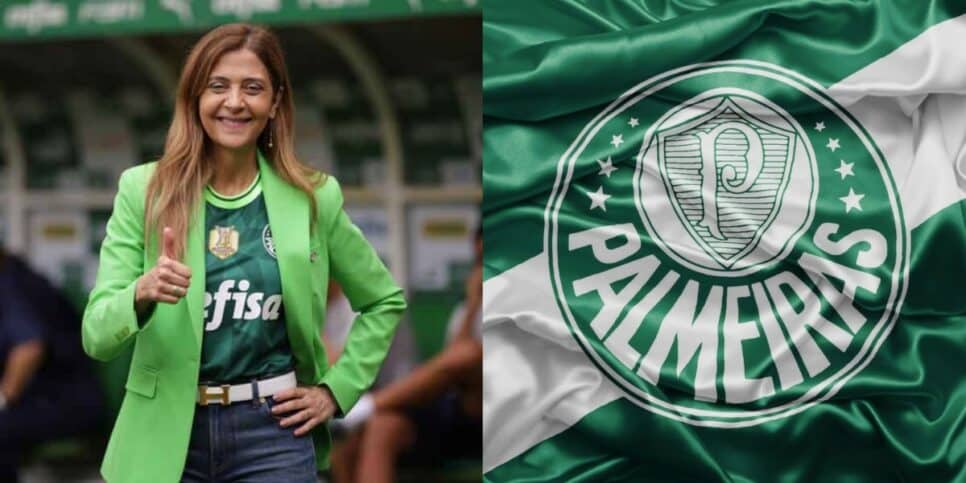 Leila libera PIX no Palmeiras pra assinar com atacante do Rubro-Negro - (Foto: Montagem)