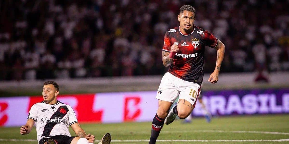 Luciano abriu o placar contra o Vasco (Reprodução: Victor Froes)