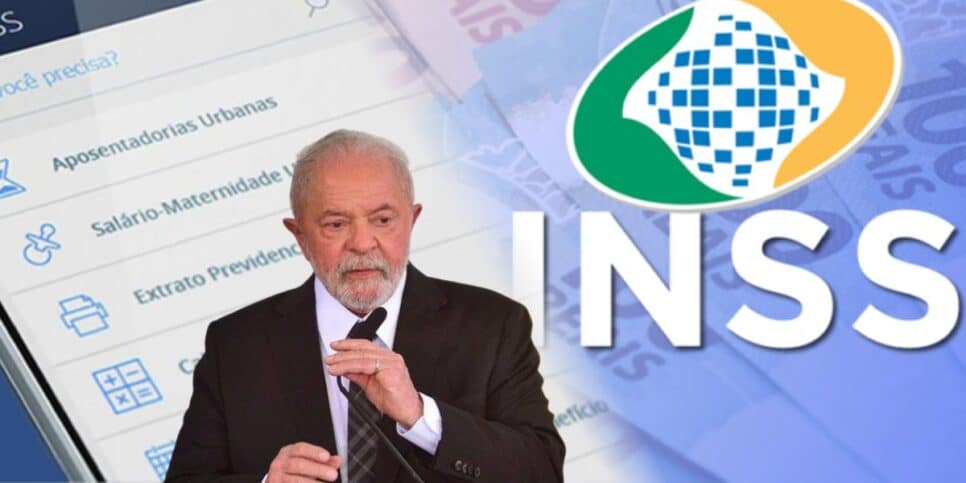 Aplicativo do Meu INSS e Lula (Foto: Reprodução / FDR / Gov / Montagem TV Foco)