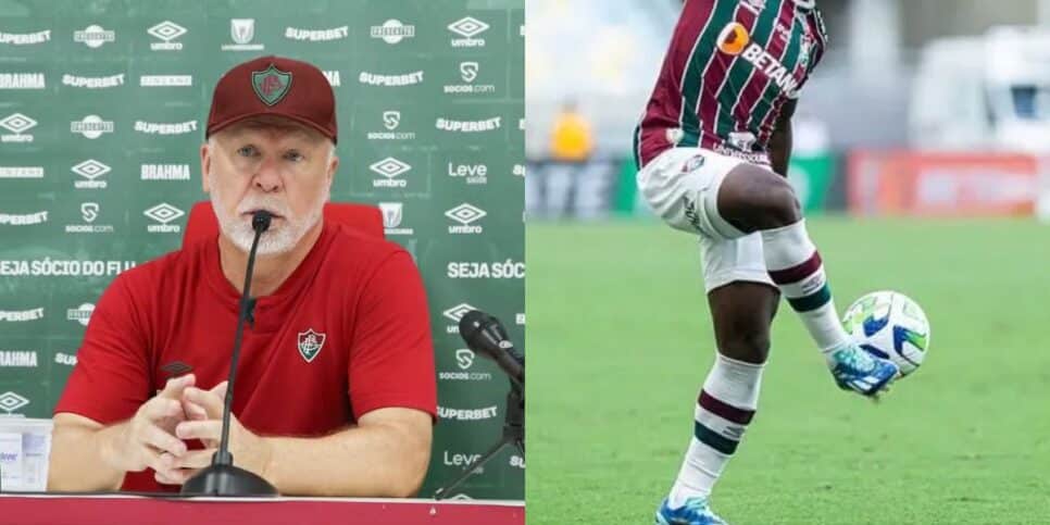 Mano Menezes preocupado com adeus de craque do Fluminense (Reprodução: Marcelo Gonçalves)