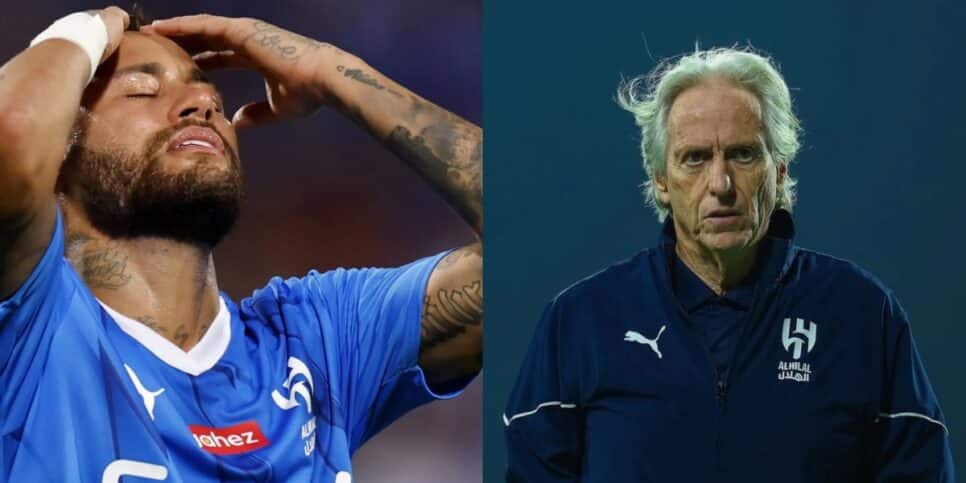 Jorge Jesus bate o martelo e confirma Neymar fora do Al-Hilal - (Montagem / TV FOCO)