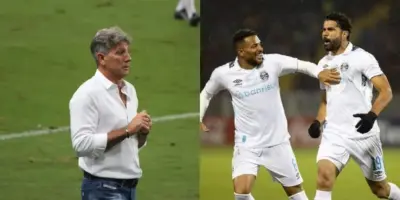 Reinaldo, Diego Costa e +3: Adeus anunciado de 5 craques do Grêmio e desespero de Renato