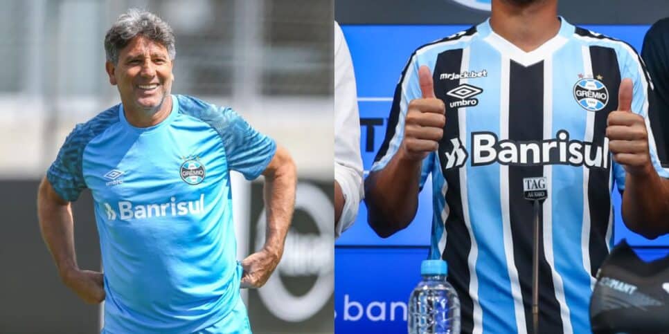 Renato feliz com reforço de R$6M confirmado no Grêmio (Reprodução: Lucas Uebel)