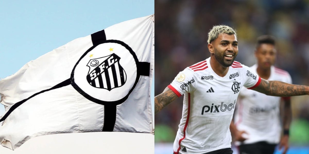 Santos crava sobre arrancar Gabigol do Flamengo - (Foto: Montagem / TV FOCO)