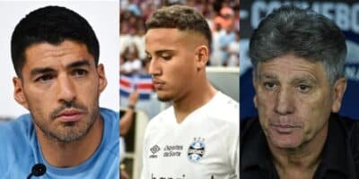 Grêmio sofre 3 viradas envolvendo Suárez, Gustavo e Renato - (Montagem / TV FOCO)