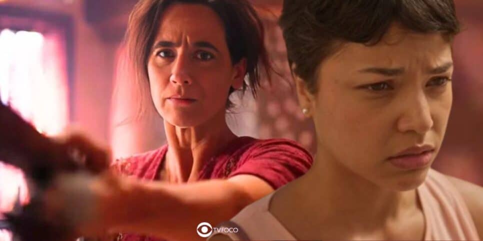 Tia Salete e Margaridinha em No Rancho Fundo (Foto: Reprodução / Globo / Montagem TV Foco)