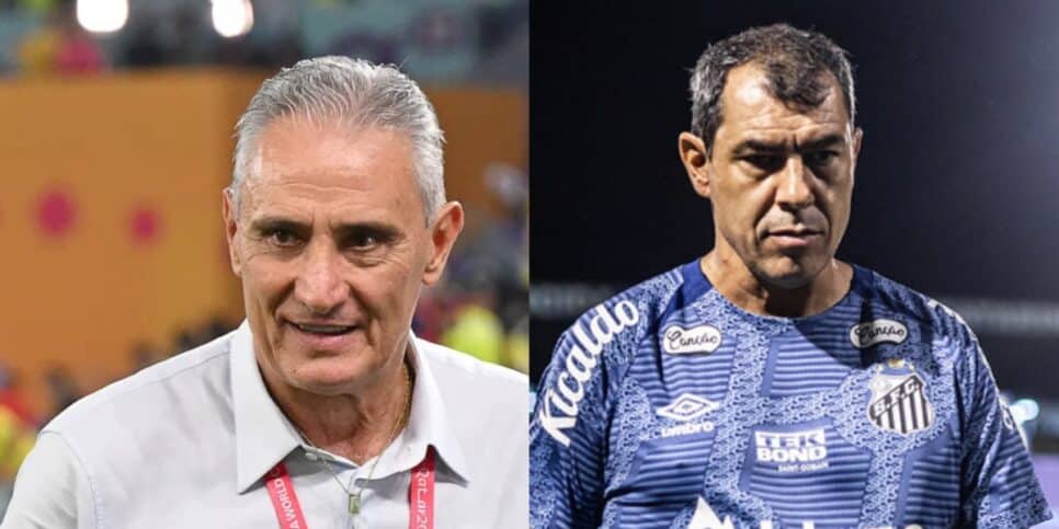 Tite e Carille no Corinthians - (Montagem / TV FOCO)