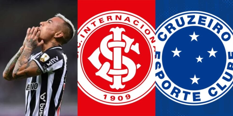 Vargas pode sair do Galo, enquanto Inter e Cruzeiro se armam por reforços - (Foto: Montagem / TV FOCO)