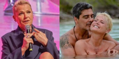 Xuxa fala o que Junno gosta e diz que ele é tarado (Foto: Reprodução/Montagem TV Foco)