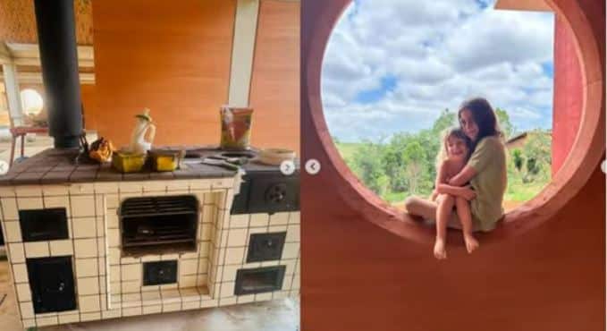 Mariana Maffeis mostra detalhes da nova casa pelas redes sociais (Foto Reprodução/Montagem/Instagram)