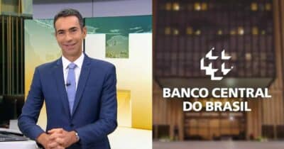 Banco Central e César Tralli no JH - Foto Reprodução Internet