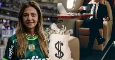 Bilionário dono de time e Leila no Palmeiras - Foto Reprodução Internet