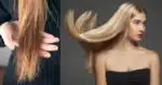 Cabelo ressecado e modelo loira (Fotos: Reproduções / Freepik / Canva)