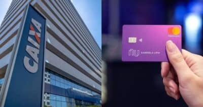 Caixa / Nubank - Montagem: TVFOCO