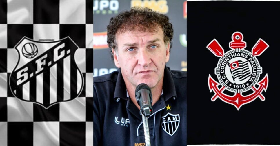 Vingança contra o Corinthians após 1 anos: Cuca ressurge no Santos pra aniquilar Timão em 2025 - Foto: Montagem